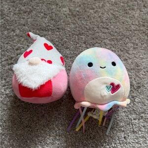 Squishmallows Pink and Multicolored Plush Set